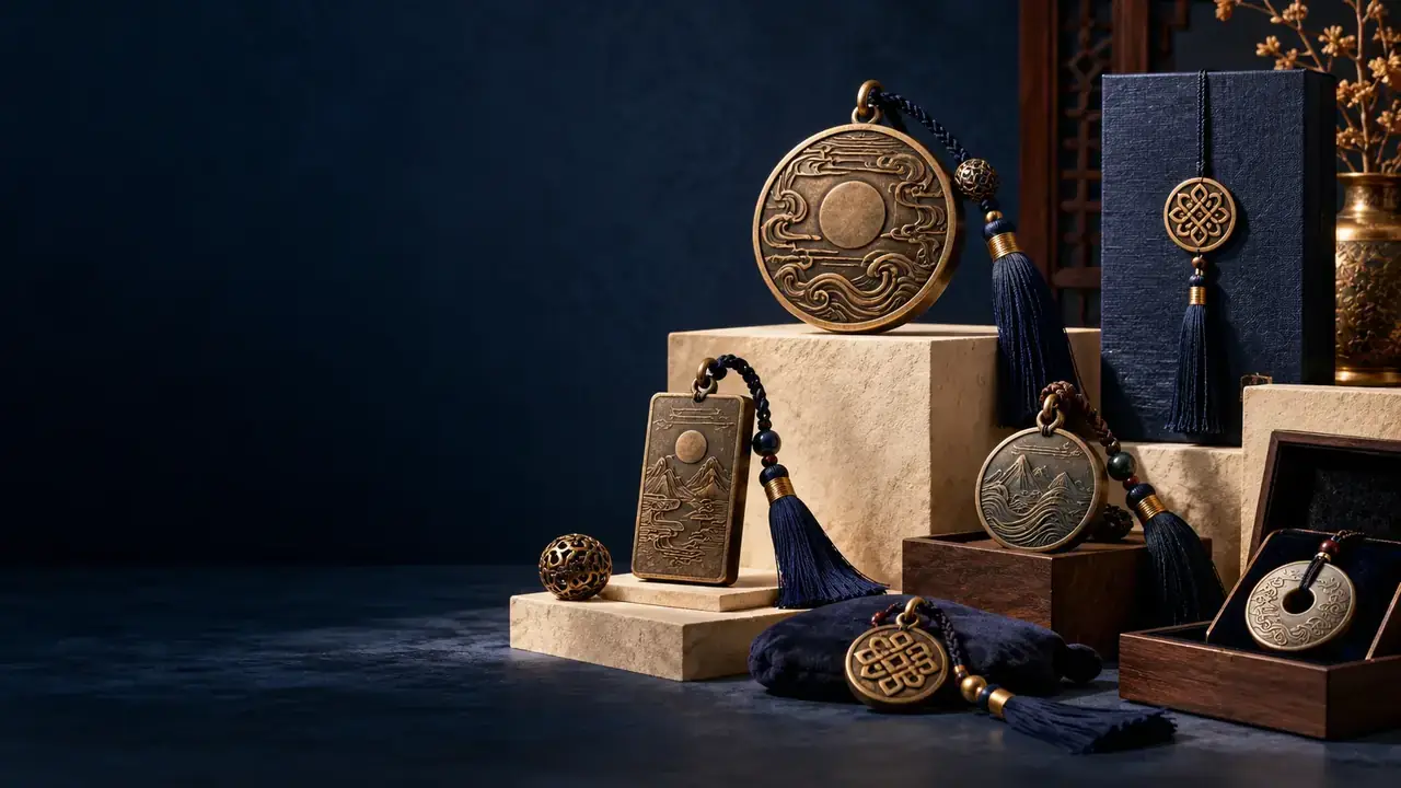 cultural gift arranged in a luxury museum studio