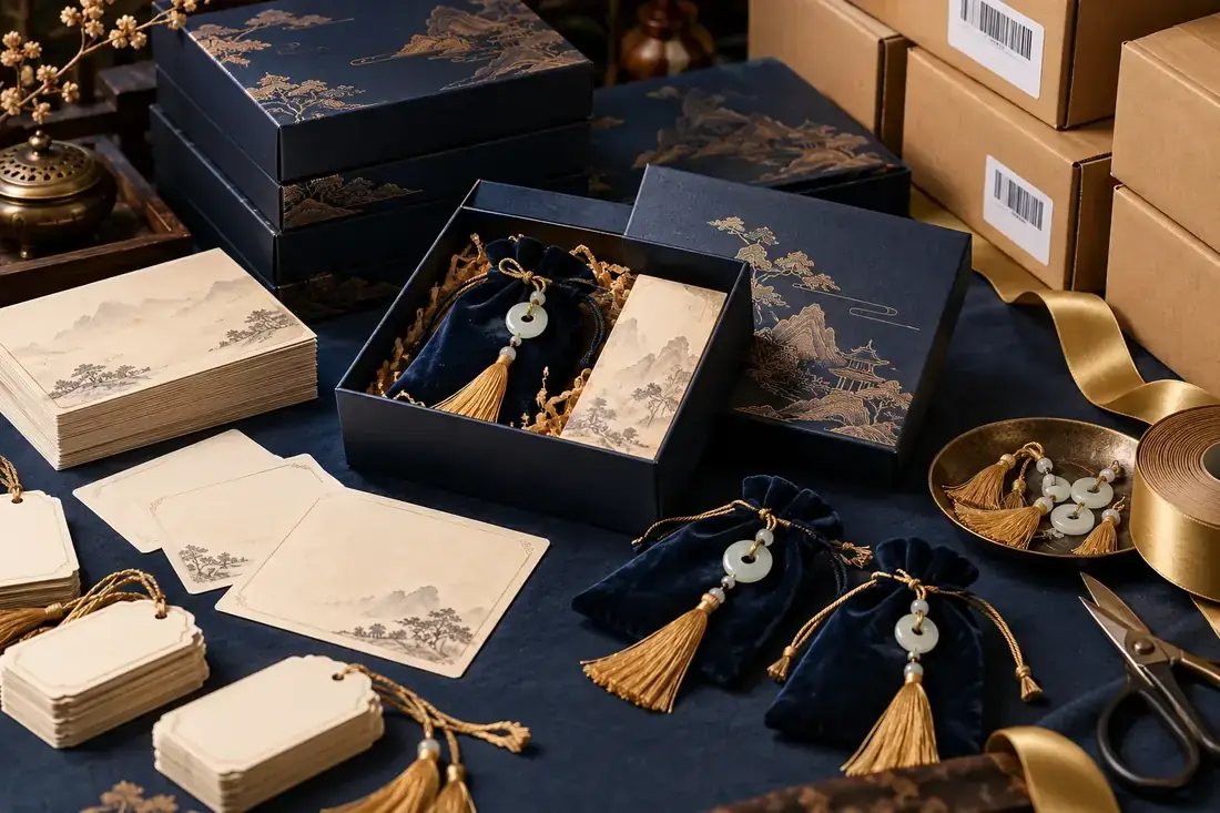 Cultural gift packaging and fulfillment desk